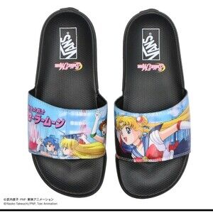 Vans Sailor Moon La Costa Slide-On Women's size 7 Anime Graphic Sandals